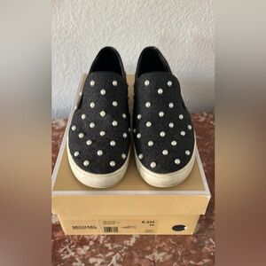 Michael Kors slip on sneakers with pearls